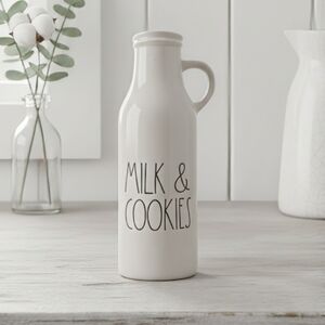 Rae Dunn MILK & COOKIES Tall Pitcher/Jug